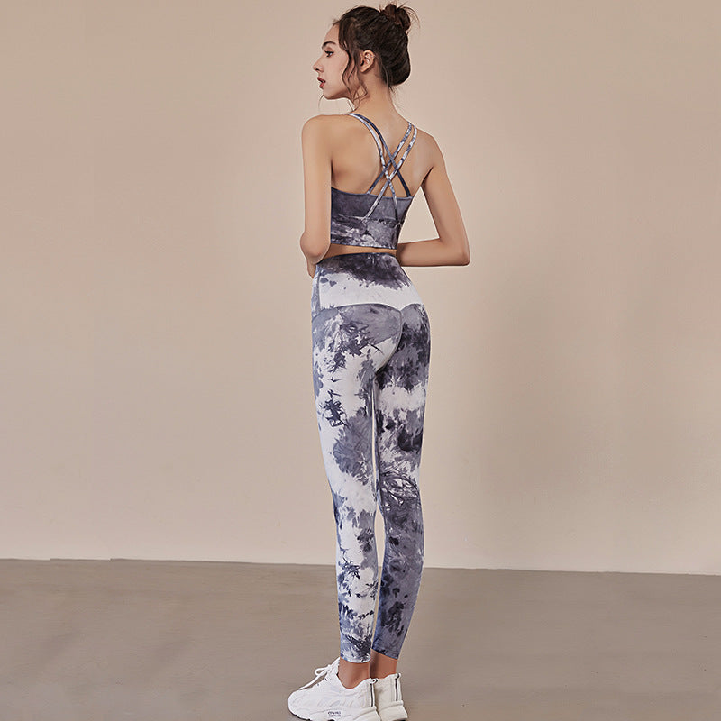 Tie-dye Yoga Wear Outdoor Sports Casual Wear